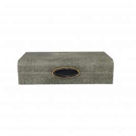 Faux Grey Shagreen Box (S)