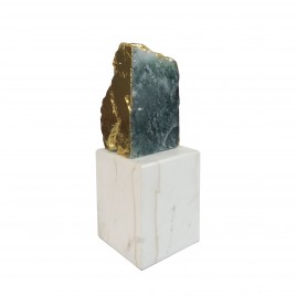 Green Agate display w/ base (S)