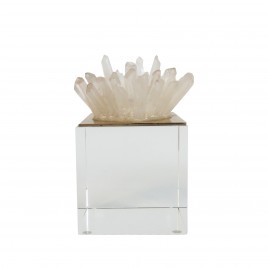 Quartz cluster display w/ Base (S)