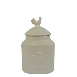White Ceramic Jar (Small)