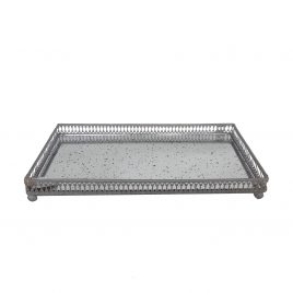 Metal tray w/ Glass(Small)