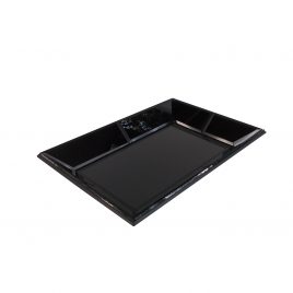 Rectangular Black Mirror Tray (small)