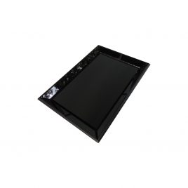 Rectangular Black Mirror Tray (large)