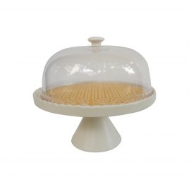 Yellow Pattern Round Cake stand (Large)