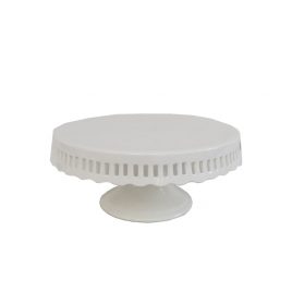 White Ceramic Cake Stand (Large)