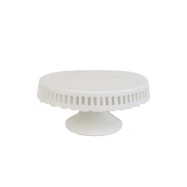 White Ceramic Cake Stand (Small)