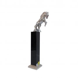 Silver Horse w/ Crystal Base
