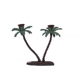 Antique Bronze Palm Tree Candle Stick (Small)