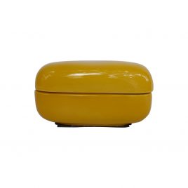 Yellow Ceramic Box with Lid