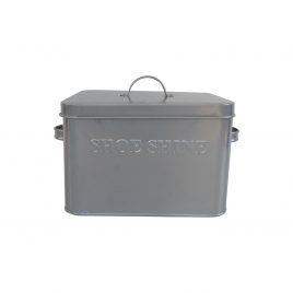 Tin shoe shine box