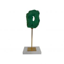 Green Agate Display w/ Base (L)