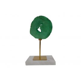 Green Agate Display w/ Base (S)