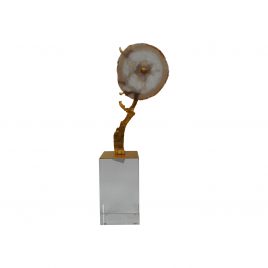 Peach Agate Display w/ Base (L)