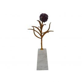 Amethyst Flower w/ Base (S)