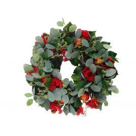 Christmas Wreath w/ red berries