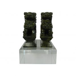 Chinese jade carved lion