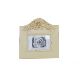 White Rose Wooden Photo Frame