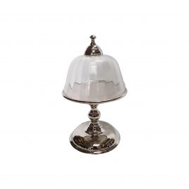 Cake Pedestal w/ silver base (Small)