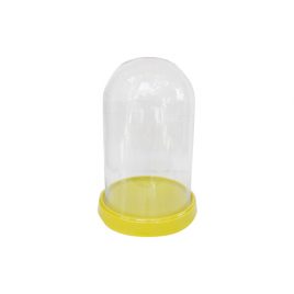 Glass dome w/ ceramic base (yellow)