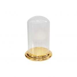 Glass Dome w/ golden base (large)