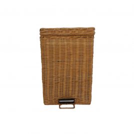 Handwoven rattan trash can (Natural color) Big