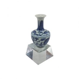 Blue & White Miniature Decorative Vase
