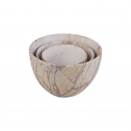 Plant Pot Printed Marble Pattern (L) (3 pcs/ set)