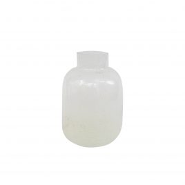 Scandinavian White Glass Vase