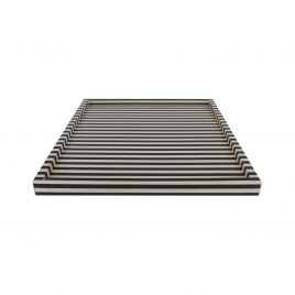Black & White Bone Square Tray