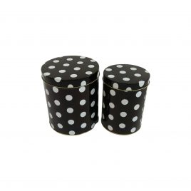 Polka Dot Metal Box (2 pcs/set)