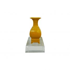 Miniature Ceramic Vase on crystal base