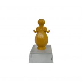 Miniature Ceramic Vase on crystal base