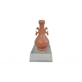 Miniature Ceramic Vase on crystal base