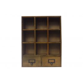 Small wooden drawer storage (9 drawers)