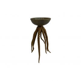 Green Crackle Glaze Ceramic Candle Holder