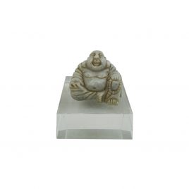 Happy fat buddha w/ Crystal Base