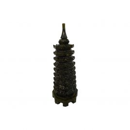 Chinese jade carved pagoda
