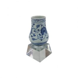Blue & White Miniature Decorative Vase