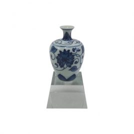 Blue & White Miniature Decorative Vase
