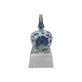 Blue & White Miniature Decorative Vase
