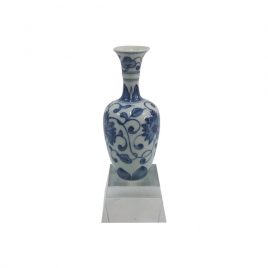 Blue & White Miniature Decorative Vase