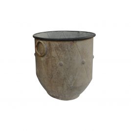 Tuscan Rustic Metal Oversized Planter (L)