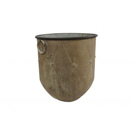 Tuscan Rustic Metal Oversized Planter (S)