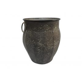 Tuscan Rustic Metal Oversized Planter (S)