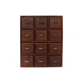 Small wooden drawer storage (12 drawers)