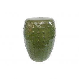 Kale dotty ceramic garden stool