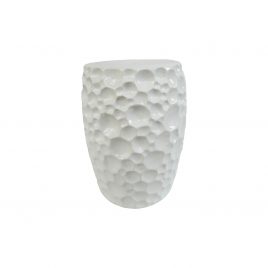 Baby Blue Chiseled ceramic Garden stool