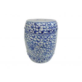 Chinese Blue and White Dynasty Ceramic Garden Stool