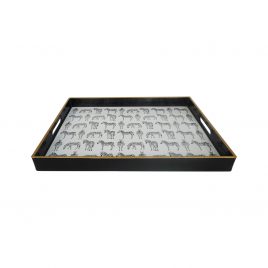 Quinn Rectangular Zebra Trays (Small)