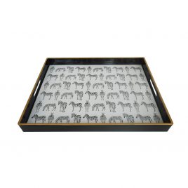 Quinn Rectangular Zebra Trays (Large)